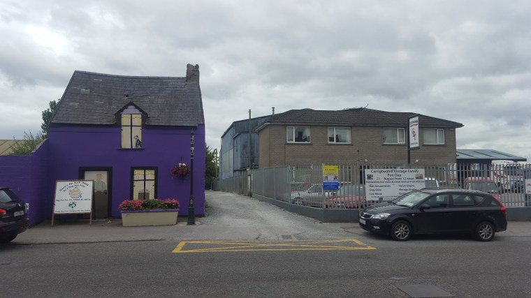 The former site (at right) of the Carrigwohill RIC Barracks. The ferocity of the attack on this Barracks on 2 January 1920 was seen by many as a major turning point in the War of Independence. Though the Barracks in no longer extant, much of the landscape that played a role in the action survives (Rubicon Heritage)